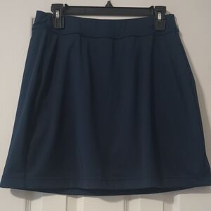 Blue A-Line Mini Skirt for Work